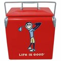 Leigh Country Life is Good 14qt. Cooler - Jake Golfing Red LG 97069